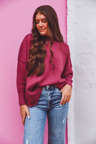 Zoe Sweater-Mauve