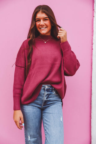 Zoe Sweater-Mauve