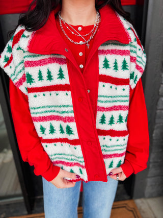 Feelin' Festive Sherpa Vest