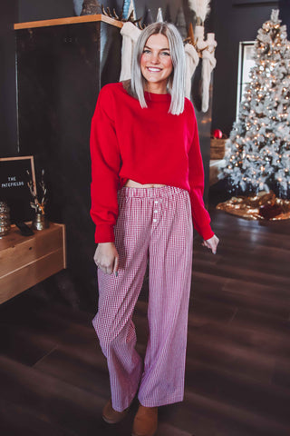 Elsie Crewneck-Ruby