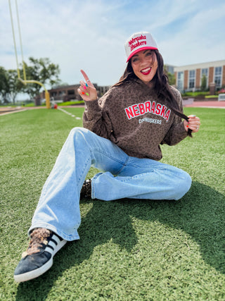 Nebraska Cornhuskers Leopard Hoodie