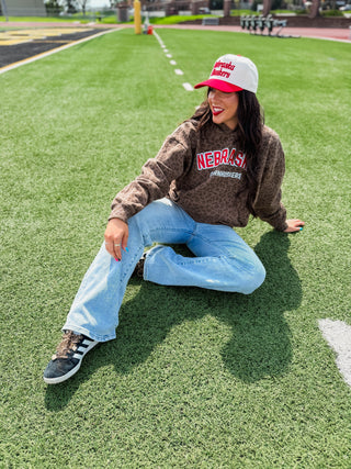 Nebraska Cornhuskers Leopard Hoodie