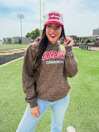 Nebraska Cornhuskers Leopard Hoodie