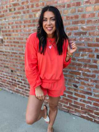Simply Styled Pullover-Orange