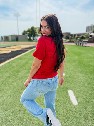 Nebraska Huskers Tee-Red/Camo