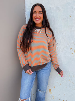 Jess Striped Pullover