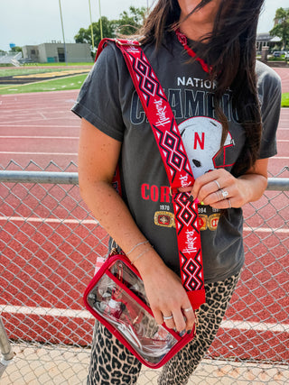 Nebraska Huskers Wide Purse Strap