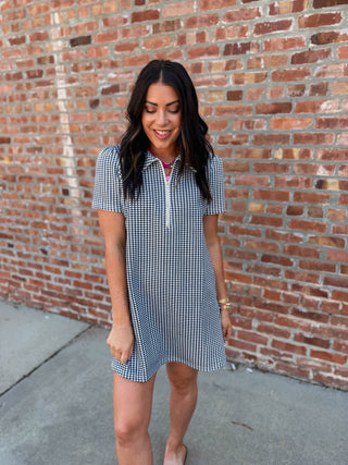Kacy Gingham Mini Dress