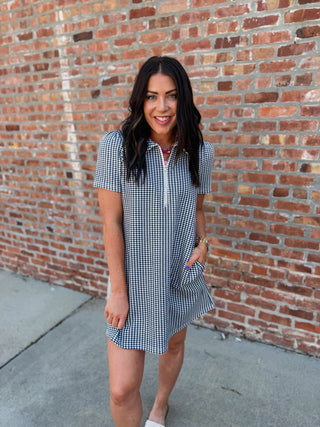 Kacy Gingham Mini Dress