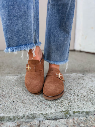 Corky's Day Dream Clogs-Tobacco Fuax Suede