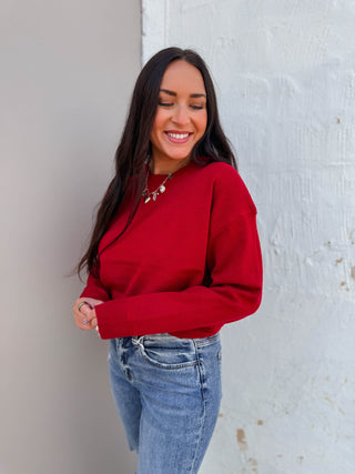 Beth Sweater-Red