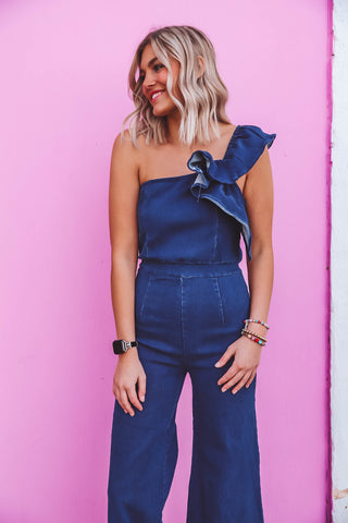 Kristen Denim Jumpsuit