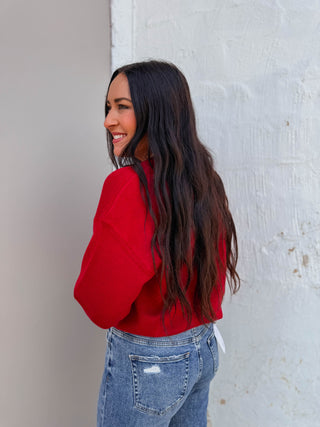 Beth Sweater-Red