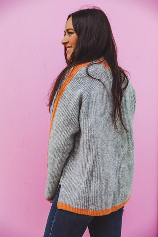 Brynn Sweater-Heather Grey