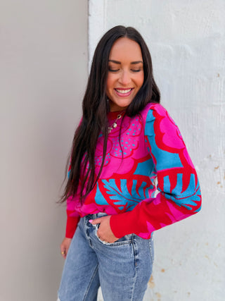 Zinnia Floral Sweater