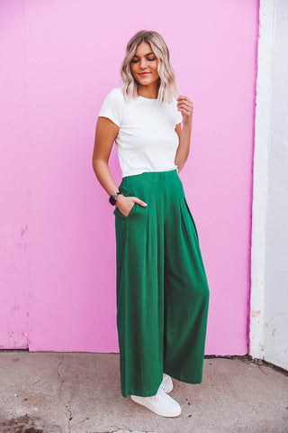 Terrin Wide Leg Linen Pants