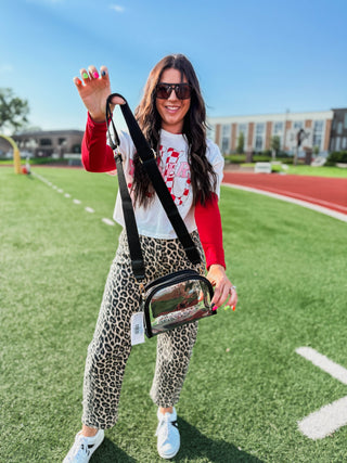 Game Day Clear Stadium Crossbody-Black
