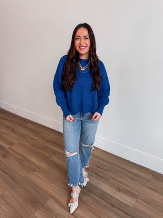 Naomi Sweater-Classic Blue