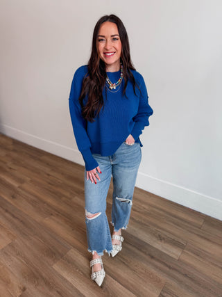 Naomi Sweater-Classic Blue