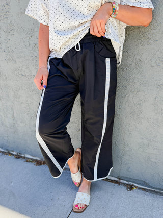 Freeform Barrel Pants-Black