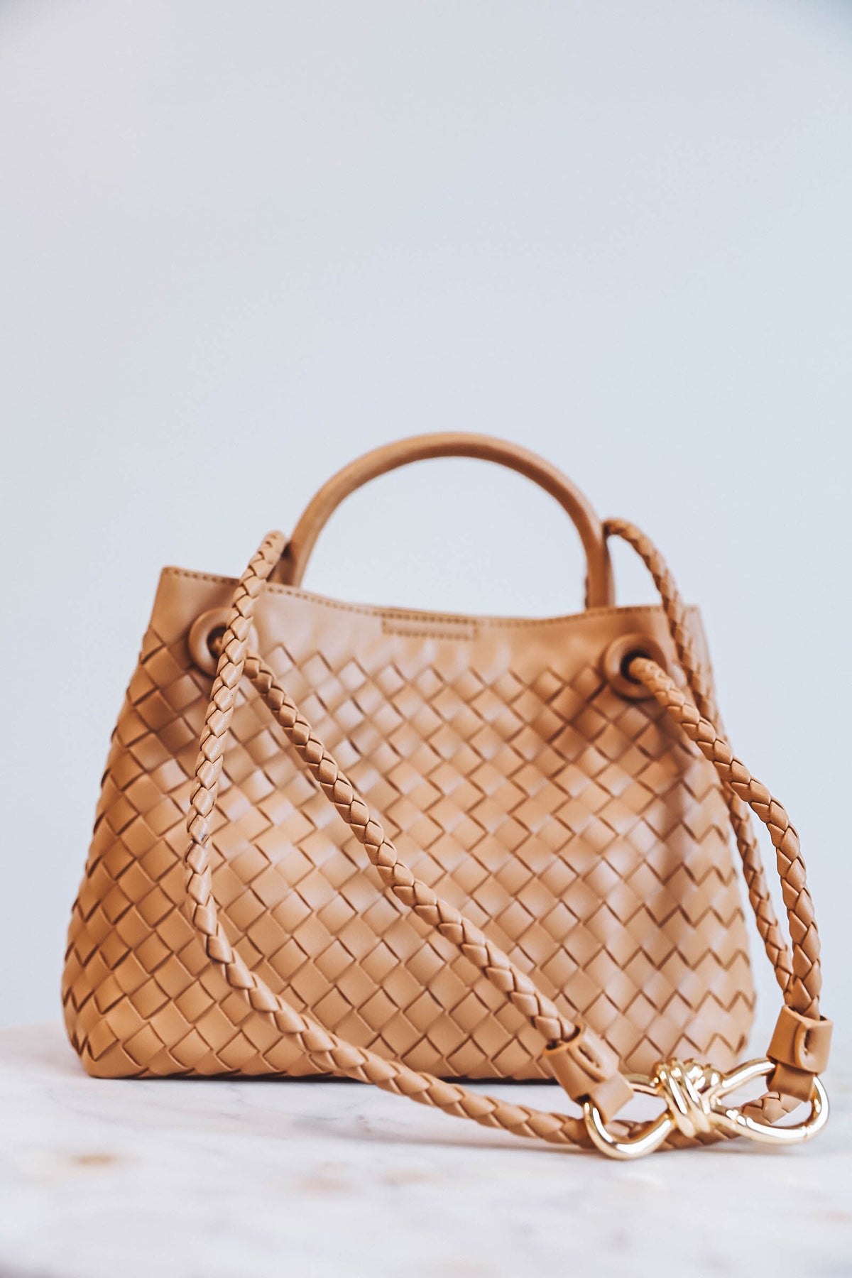 Blakely Woven Crossbody-Natural