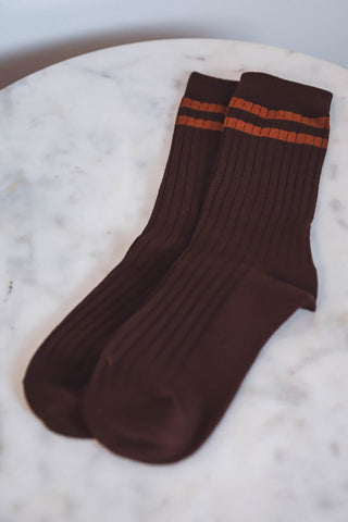 Varsity Socks-Coffee