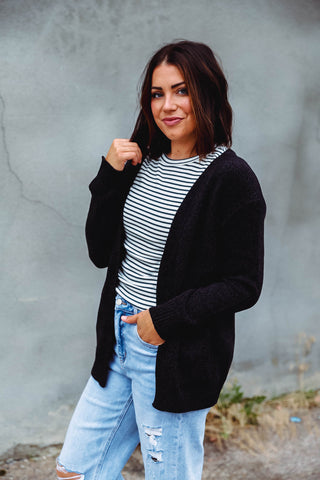 Lucy Sweater Cardigan-Black