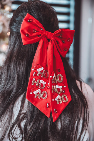 Ho, Ho, Ho Bow-Red