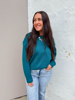 Beth Sweater-Teal