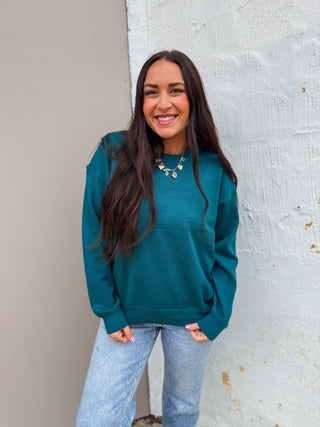 Beth Sweater-Teal