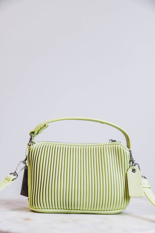 Ella Crossbody-Lime Pleated