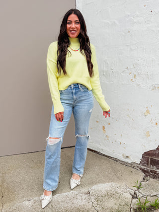 Uptown Sweater-Lemon