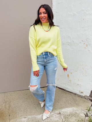 Uptown Sweater-Lemon