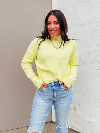 Uptown Sweater-Lemon