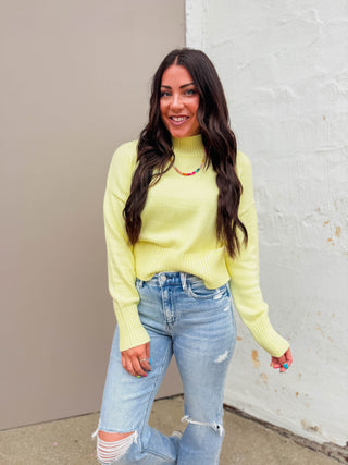 Uptown Sweater-Lemon