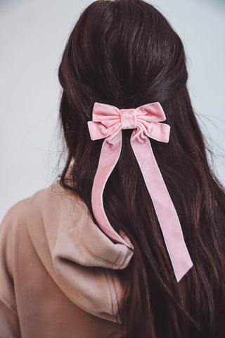 Velvet Ribbon Bow-6 Colors