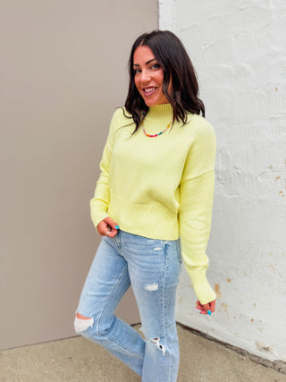 Uptown Sweater-Lemon
