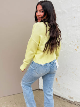 Uptown Sweater-Lemon