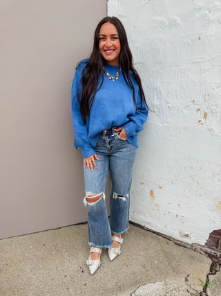 Nellie Sweater-Blue