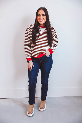 Macey Striped Sweatshirt