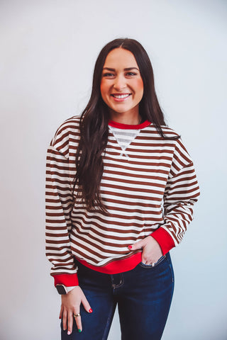 Macey Striped Sweatshirt