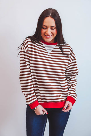 Macey Striped Sweatshirt