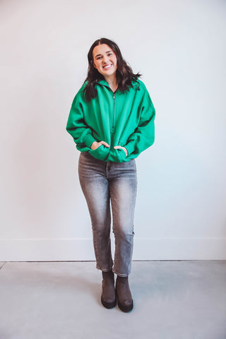 Margo Hoodie-Kelly Green