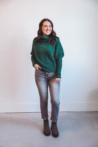 Kiley Sweater-Hunter Green