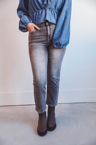 Kameron High Rise Straight Leg Denim