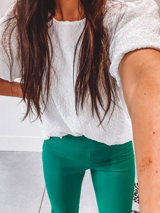 Kelsey Straight Leg Trousers-Kelly Green