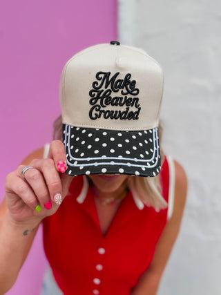 Make Heaven Crowded Polka Dot Trucker Hat