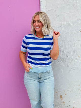 Liv Striped Knit Top