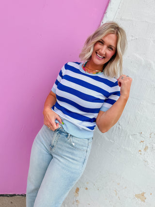 Liv Striped Knit Top