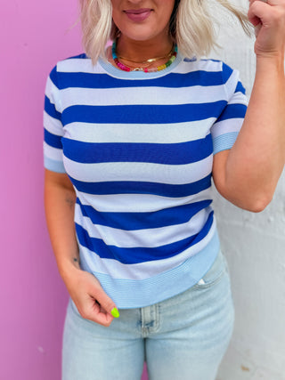 Liv Striped Knit Top